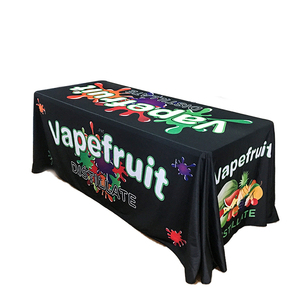 Custom Design Trade Show Table Cover Advertising Fitted Table Cloth With Your QR <strong>Code</strong> Printed Customized Table Cover - Product Image 1