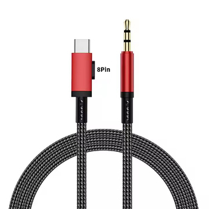 Multi-<strong>function</strong> Cable 2-in-1 Aux Car Audio Adapter Cable Type-<strong>C</strong> Compatible Android Speaker Made Copper Selling - Product Image 2