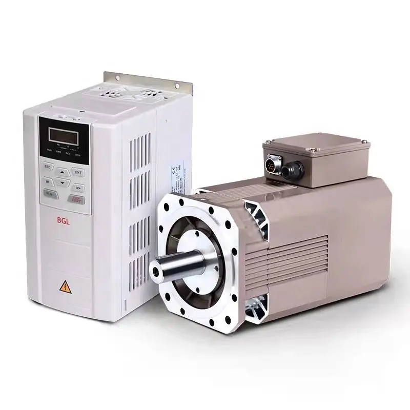 Asynchronous 7.5KW 15000rpm/8000rpm 47.7nm Servo Spindle Motor Kit With BT40 Spindle