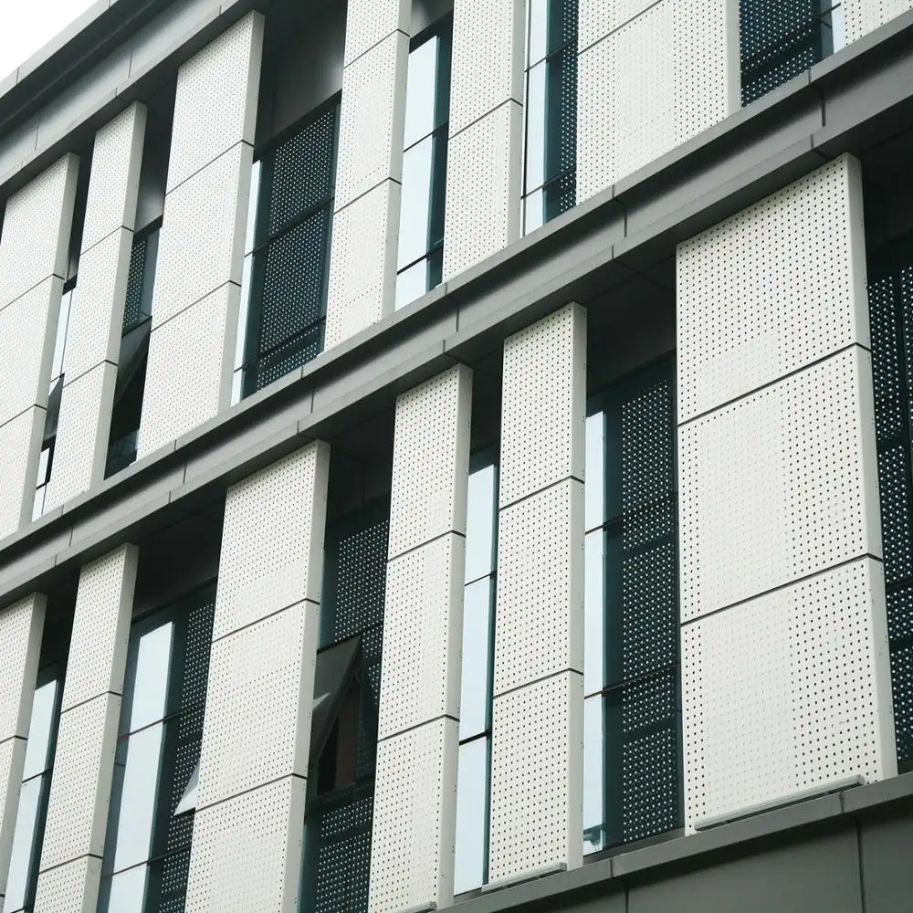 Material de construcción, sistema de revestimiento de aluminio para fachadas, pared de cortina de Metal de aluminio