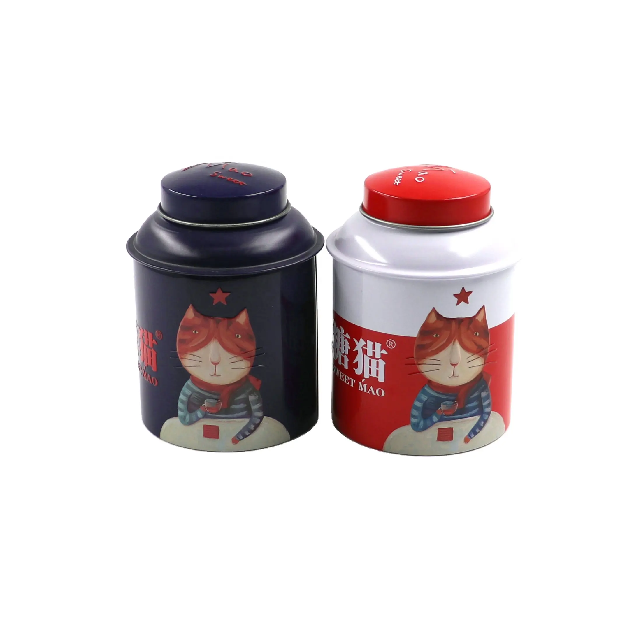 Boa quantidade pode embalagem de latas para animais de estimação de metal tamanho logotipo de fábrica personalizado caixa de lata para comida de gato