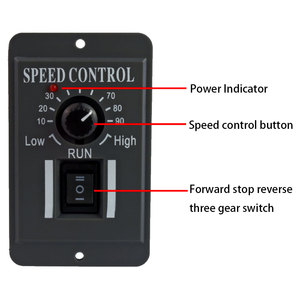 DC12V24V36V48V直流电机控制器40A有刷电机速度控制器1040控制模块 - Product Image 2
