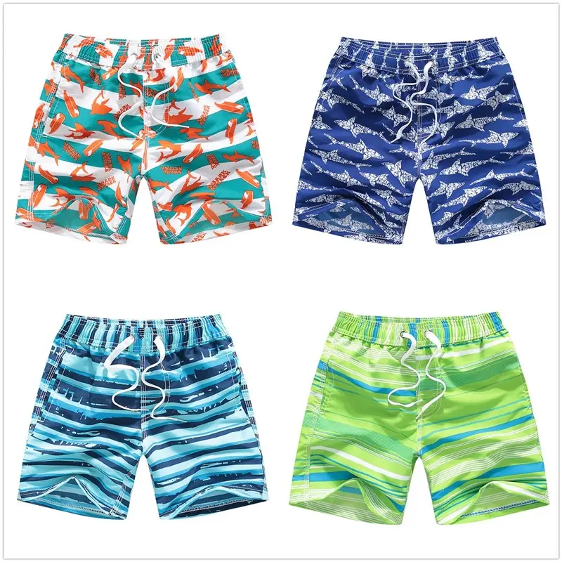 Pantalones cortos de Surf para niños, bañadores de playa para niños