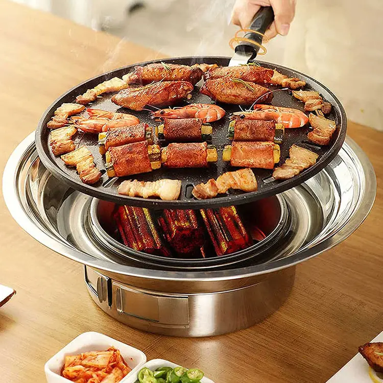 Hot sale smokeless charcoal barbecue grill for outdoor charcoal barbecue kebab