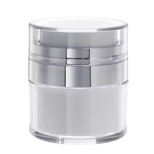 Lüks lüks akrilik plastik kozmetik vücut yüz krem için krem kavanozu 15ml 30ml 50ml konteyner