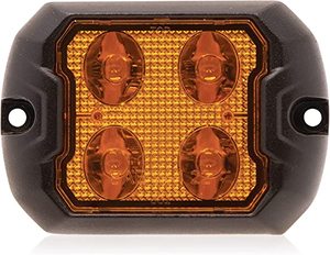 Süper ince düşük profilli ECE R65 sınıf 2 sarı 2 "X 3" dikdörtgen yüzey dağı LED uyarı çakarlı lamba - Product Image 3