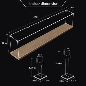Acrylic <span class=keywords><strong>Rifle</strong></span> hiển thị trường hợp Tabletop Súng tủ cho súng trường & shotguns Saber thanh kiếm hoặc câu lạc bộ Golf Tủ giá - Product Image 4
