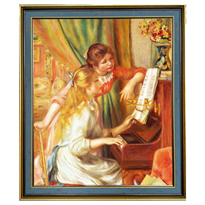 Tái tạo của pierre-auguste Renoir jeune fille AU <span class=keywords><strong>Piano</strong></span>-in nghệ thuật thân thiện với môi trường với đế và khung hỗ trợ vải - Product Image 5