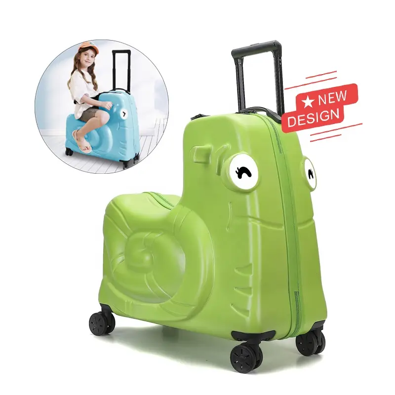 I bambini portatili cavalcano la valigia per bambini valigie Trolley valigia rigida per bambini per viaggi in viaggio