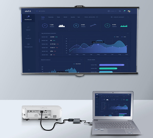 Convertidor de video de alta definición USB3.0 a HD + VGA USB 1 en 2 a puerto dual La misma salida con audio - Product Image 5