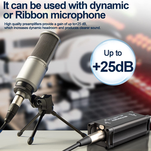 Voxfull <strong>Mic</strong> Activator Audio Booster Microphone Preamplifier for Studio Home Recording Livestream Broadcast