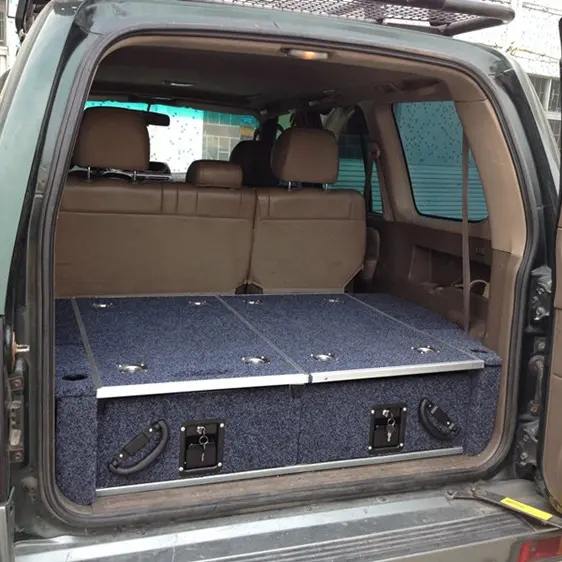 Sistema di cassetti di stoccaggio nero scorrevole OEM di fabbrica per la scatola del sistema di stoccaggio del letto del camion SUV Pickup