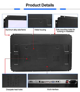 Marco abierto 27 pulgadas USB RS232 pantalla táctil capacitiva TFT LCD Monitor de pantalla táctil de 27 pulgadas - Product Image 3