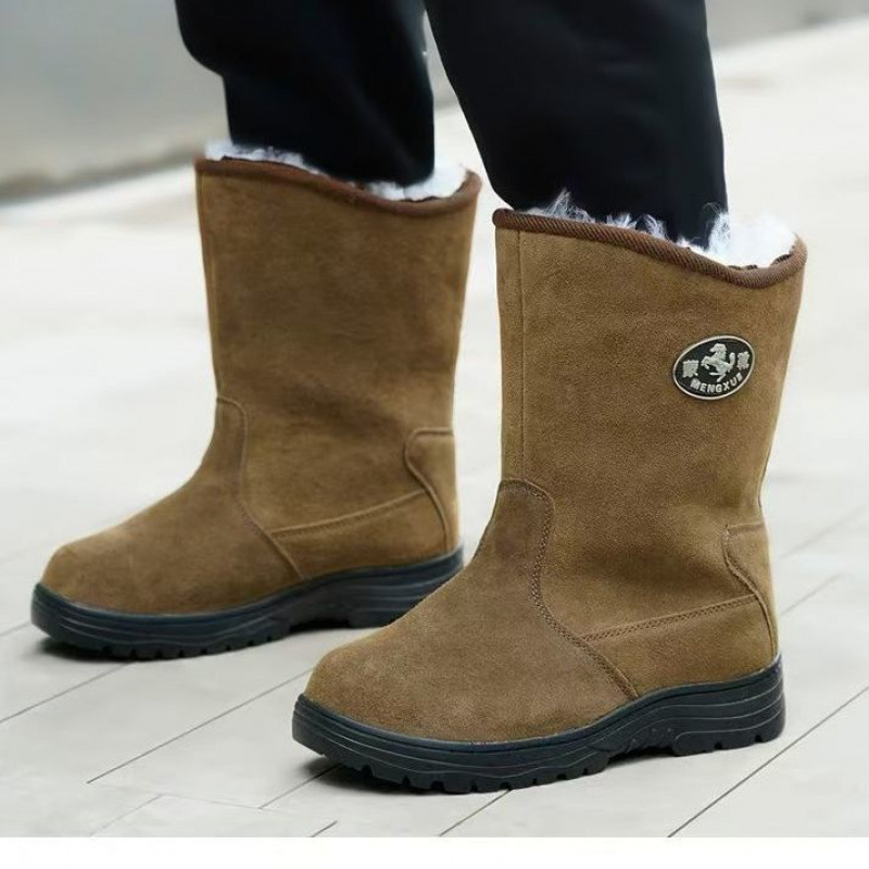 Mongolian high-quality wool boots (steel toe)