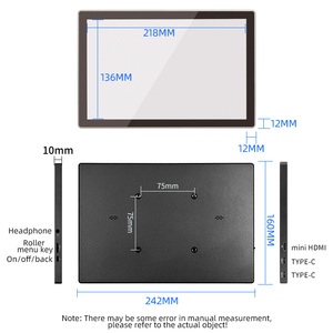 Hot Sale Factory <strong>Raspberry</strong> <strong>Pi</strong> <strong>Monitor</strong> 10.1-inch 4B 5B Full Fit Touch TYPE-C HD-MI Portable Secondary Screen - Product Image 5