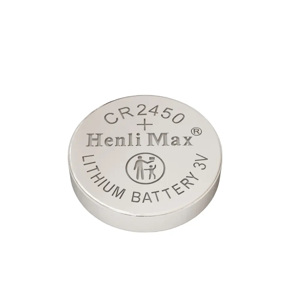 Henli Max CR2450 600mAh 3.0V tiểu pin lithium cho điện tử nhãn Kệ CR2025/CR2032/cr2430/cr2477