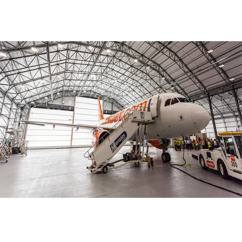 Hangar de acero estructural almacén/hangar