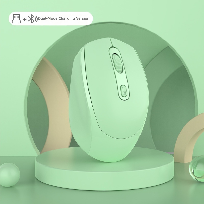 Versione ricaricabile dual mode 2.4G+Bluetooth - verde
