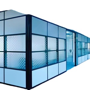 Muro Divisorio modulare Frameless Singolo Parete Divisoria di Vetro - Product Image 1