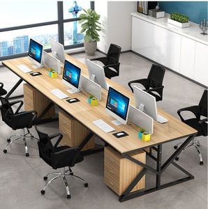 Modern Office Furniture, Desks, <strong>Computers</strong>, Desks, Workstations, 2, 4, 6, and 8 Partitioned Office Workstations - Product Image 5