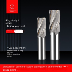 Factory Direct 10-<strong>50mm</strong> Straight Shank Insert Carbide End Mill for Welding Tungsten Steel High Quality Milling <strong>Cutter</strong> - Product Image 2