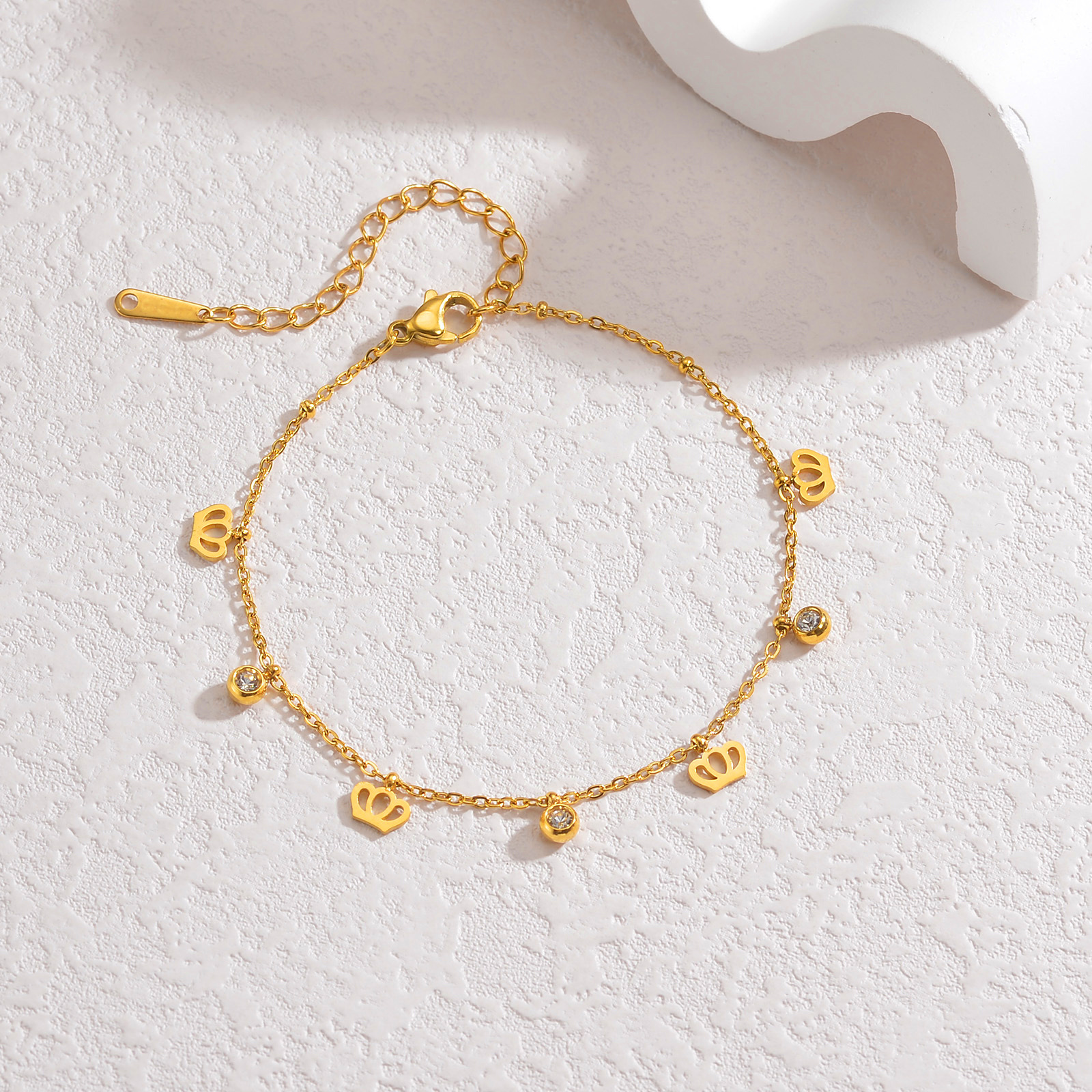 Pulsera corona - 18k