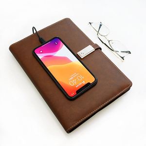 Di lusso A5 Calcupower USB Flash Power Bank diario Notebook con rilegatura a foglia larga nuova Agenda e promozione della pelle a spirale - Product Image 1