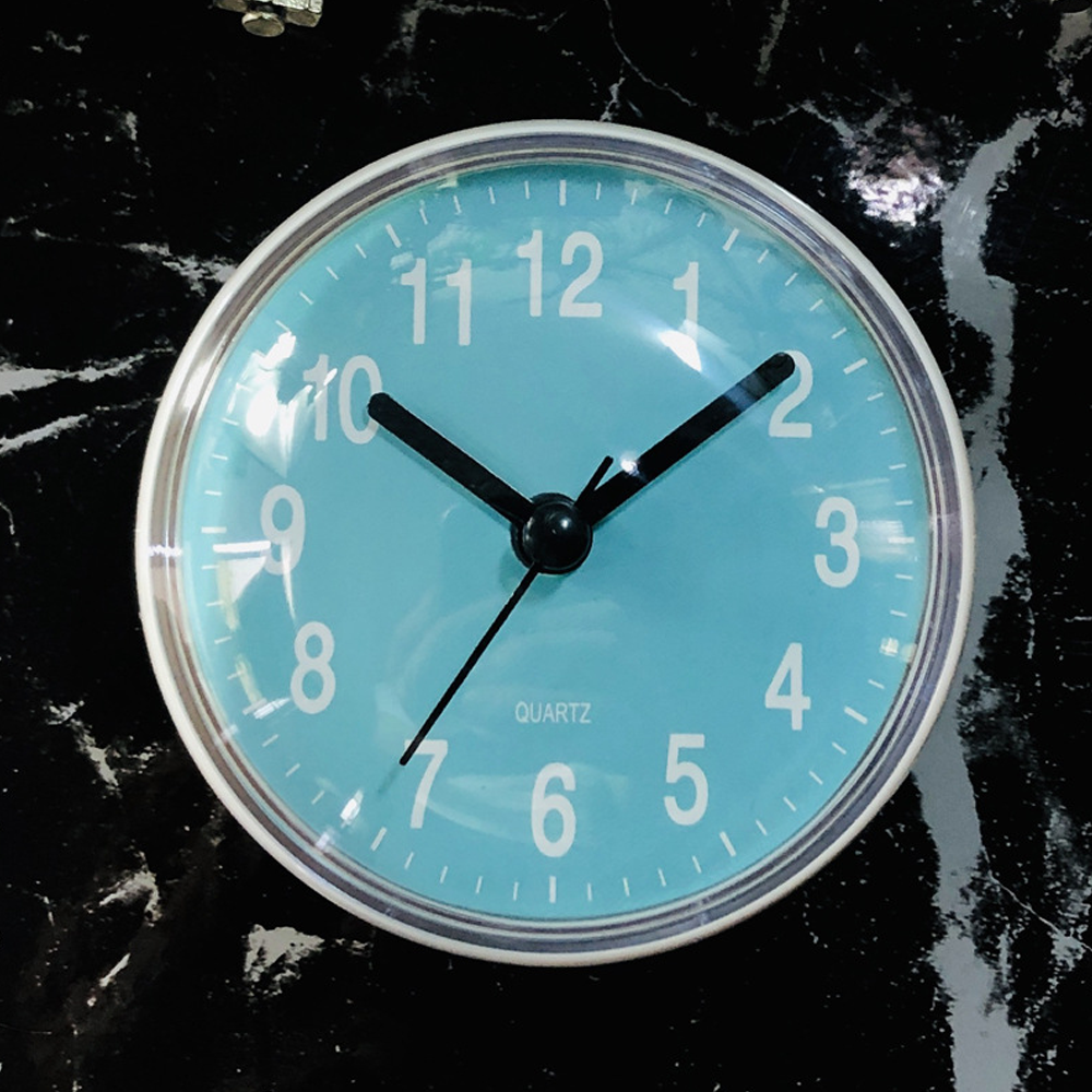 Horloge à ventouse (Bleu, 7 cm)