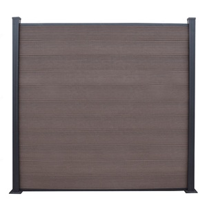 รั้วสวนสำเร็จรูปพร้อมเสาอลูมิเนียม WPC รั้วกลางแจ้งที่ทนทาน - Product Image 3