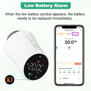 Tuya Smart TRV Thermostat Wifi Heizkörper ventil mit Alexa & Google Programmier barer Thermo regulator zum Heizen der Fernbedienung - Product Image 3