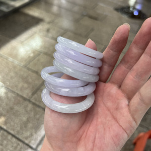 סיטונאי 40mm טבעי מיאנמר ירקן סגול ירקן ישפה ילדי תינוק ירקן צמיד סגולה צמידים - Product Image 4