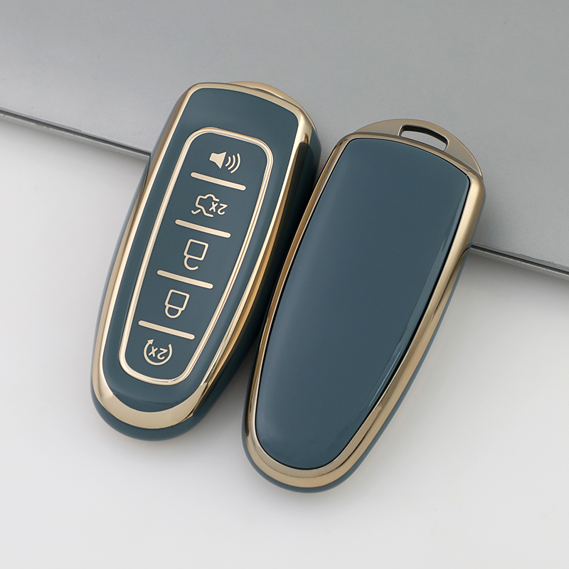 Type-J 5 button cover-Blue