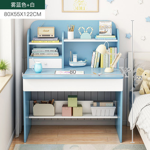 Mesa de estantería nórdica y combinación de Silla, mesa de ordenador para estudiantes en casa, mesa de estudio para dormitorio infantil - Product Image 4
