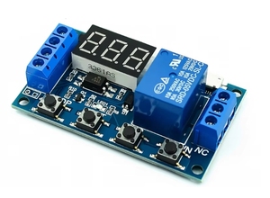 DC 6-30V Support Micro USB 5V LED <strong>Display</strong> Automation Cycle Delay <strong>Timer</strong> <strong>Control</strong> Off Switch Delay Time Relay 6V 9V 12V 24V