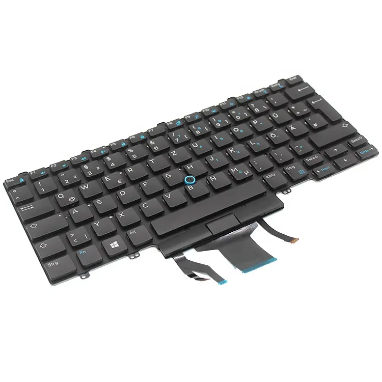 Teclado de ordenador portátil con diseño de Reino Unido para Dell Latitude E5450 E5480 E5470 E7450 E7470