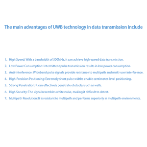 Solución de comunicación inalámbrica UWB de alta precisión Posicionamiento de personal Redes de comunicación de datos inalámbricas con garantía de calidad