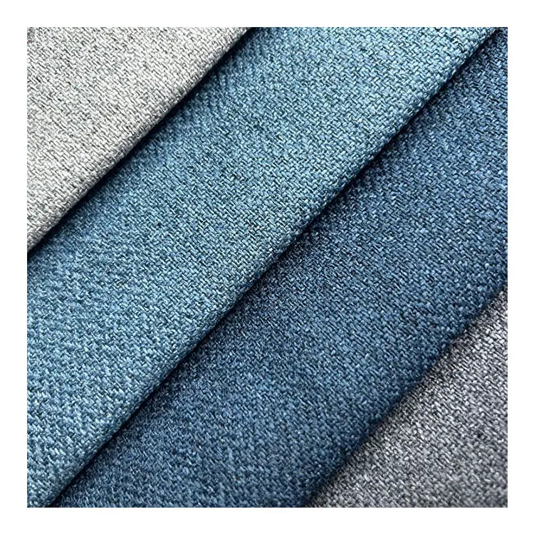 Venta al por mayor de tela de poliéster de lino telas de tapicería de sofá para tapicería muebles tipo lino