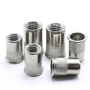Yassı paslanmaz çelik kafa riveli somun inç 6-32 5/16 3/8 1/4 1/2 metrik M3 M 4 M5 M6 M8 M10 M12 perçin fındık - Product Image 1