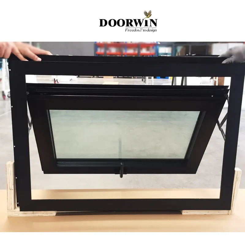 Doorwin California Modern Standard Size Custom Aluminum Frame Swing Bathroom Awning Casement Window