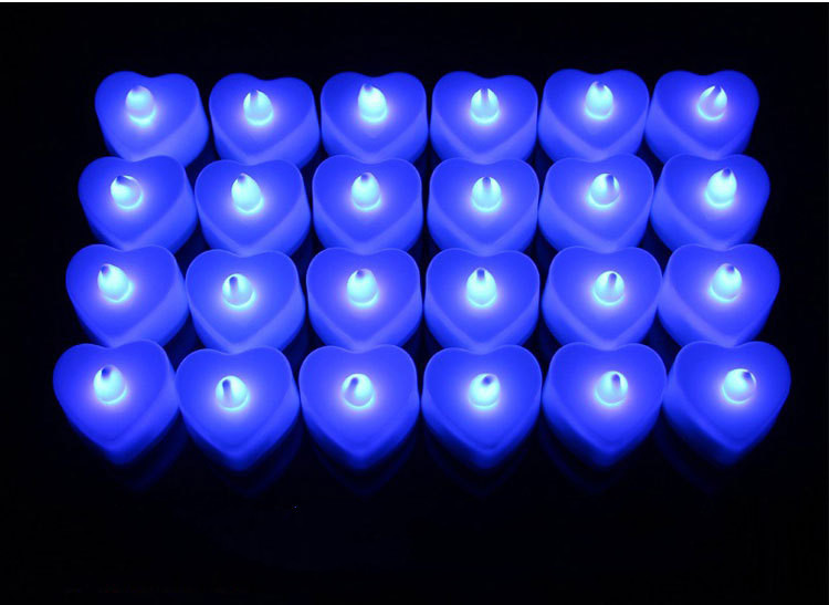 Coeur, lumière bleue