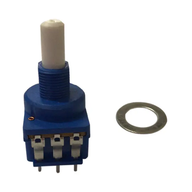 Potentiomètre RK169S avec bouton-poussoir, 16mm, bouton-poussoir B500K