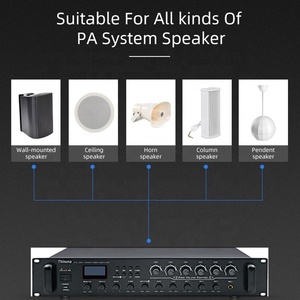 PA System Multi Channel Speaker Volume Control Professional Mixing Power Audio Amplifier <strong>Match</strong> for <strong>Sound</strong> Mixer with Wireless BT - Product Image 5