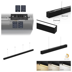 โคมไฟระย้าแบบ LED เชิงเส้นกำลังสูง60W/120W 1.2m/2.4M อลูมิเนียม <span class=keywords><strong>ETL</strong></span> CE อนุมัติ4ฟุต/8FT ร้านค้าซูเปอร์มาร์เก็ตสำนักงาน