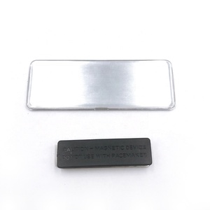 Thẻ Tên Nam Châm Có Nắp Đậy Bằng Nhựa Trong Suốt Có Thể Tái Sử Dụng Với Ghim Nam Châm - Product Image 3