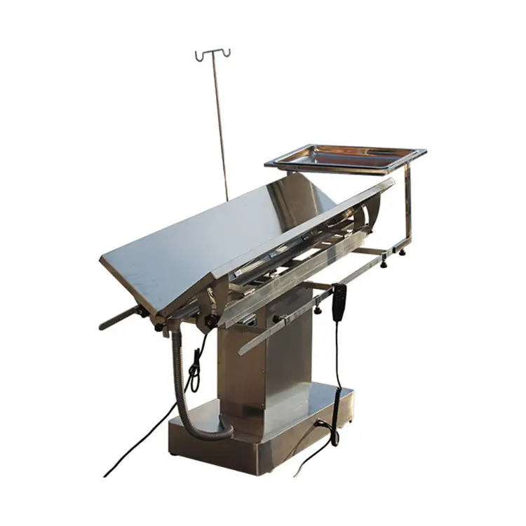 YSVET0504 Médical clinique pour animaux de compagnie pliant matériel chirurgical vétérinaire table d'opération