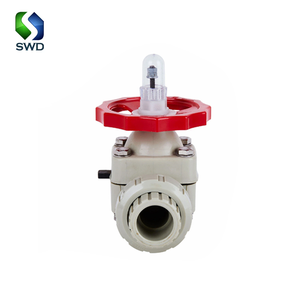SWD endüstriyel sınıf DN15 DN20 DN25 DN32 DN40 DN50 çift gerçek sendika diyafram valf plastik UPVC CPVC PPH PVDF diyafram valf - Product Image 6