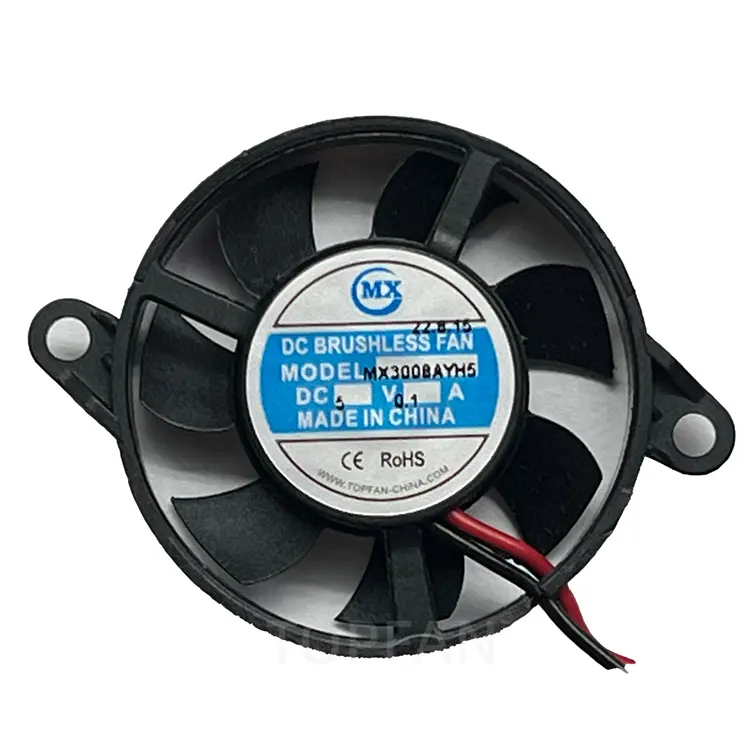 30*30*8mm 5V dc motor brushless micro rodada ventilador axial para o sensor de ar mais frio