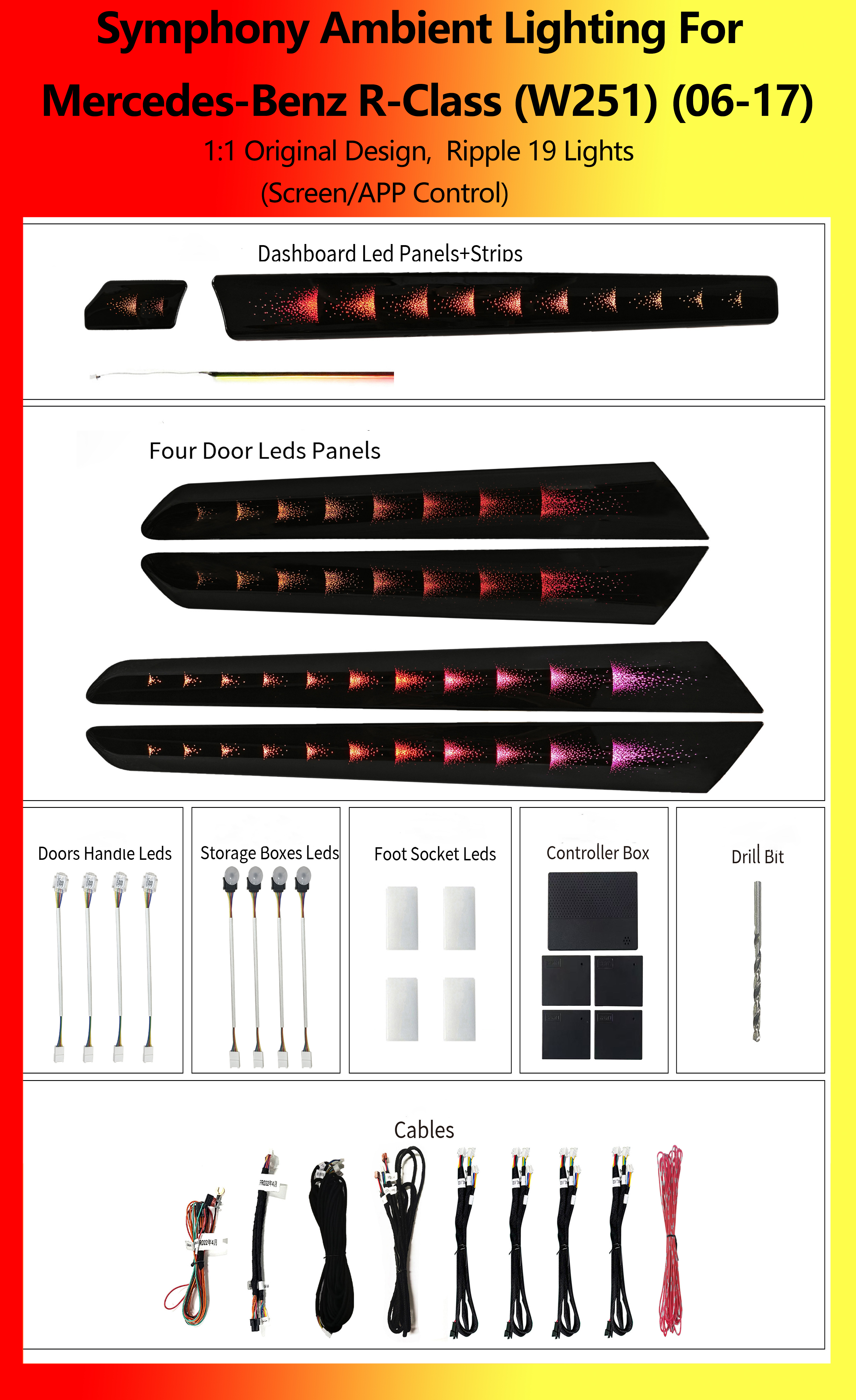 Mercedes-Benz R-Class (W251) Ripple Symphony 19 Lights