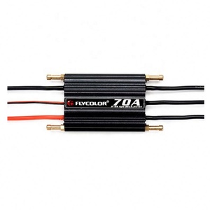 Flycolor 50A 70A 90A 120A150AブラシレスESC2-6SRCボートRCボート用BECシステム付き防水ESCプログラムカード