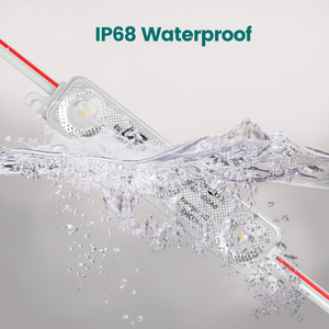 แผงวงจรไฟ LED IP67กันน้ำ3SMD DC12V 2835 1.5W พร้อมเลนส์ออปติคอลอลูมิเนียม PCB - Product Image 6